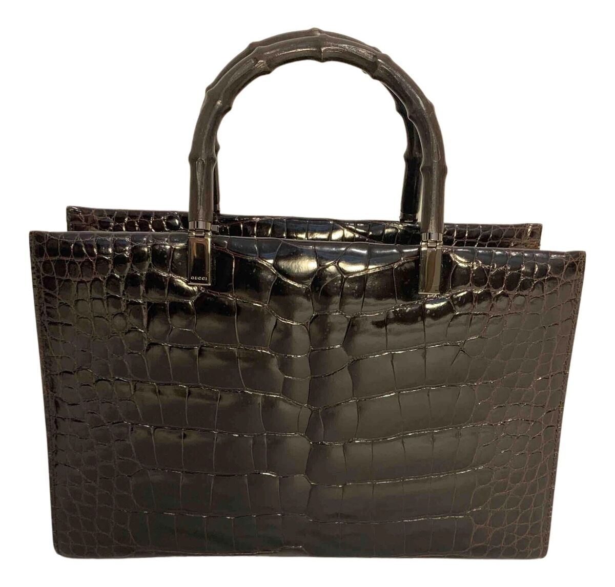 Vintage Tom Ford @ Gucci Crocodile Bamboo Handle Bag | eBay Vintage Tom Ford @ Gucci Crocodile Bamboo Handle Bag | eBay
