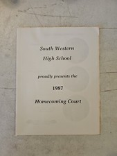 Vintage 1987 Southwestern High School Homecoming Court Program  Pennsylvania