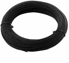 326 lbs Breaking Strength 7x7 Strand Core,Wire Rope OD is 1/16，Coated OD is 3/32， 200' Length Vinyl Coated NITOO Stainless Steel 304 Black Wire Rope 