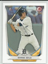Shane Zeile Detroit Tigers 2014 Bowman Draft Card