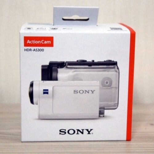 Sony HDR-AS300 Camcorder - White (with Waterproof Case) for sale