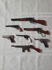 Miniature Toy Cap pistol rifle Lot Marx Mores Laig, Colt, Winchester Tommy Burst