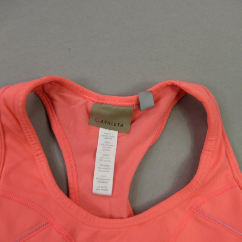 Sujetador Athleta Top Mujer XS Rosa Ligero Entrenamiento Soporte Interior Foto 3 de 4
