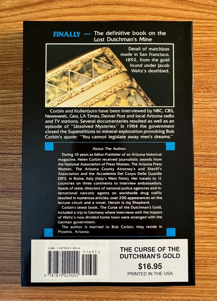 The Curse of the Dutchman's Gold by Helen Corbin, 1990, Paperback, NEW - Image 3 of 4