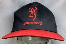 Browning Vintage 1980  s Red And Black Strapback Trucker Hat