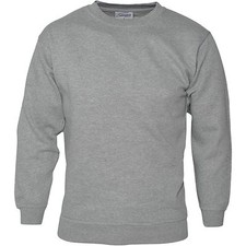 Plain Sweatshirt Jersey Jumper Sweater Pullover Work Casual Leisure Top