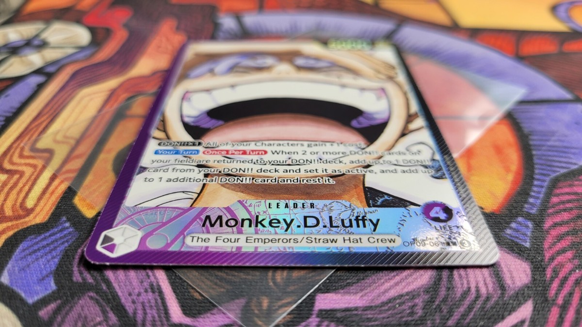 Monkey D Luffy OP09-061 Leader Manga Parallel One Piece Card