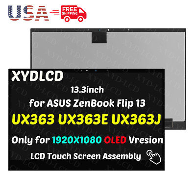 for ASUS ZenBook Flip 13 UX363 UX363J UX363JA FHD OLED LCD Touch Screen Assembly