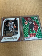 JOHN WALL 2017 Optic ALL STARS #19 & 2019 Mosaic GREEN #122 Wizards Cards (c1)