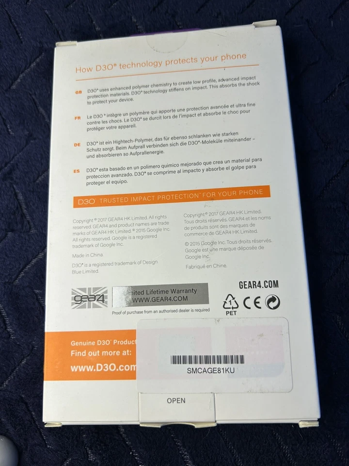 Gear4 Piccadilly D30 Impact Protection Case for Google Pixel 2 Blue - Image 2 of 3