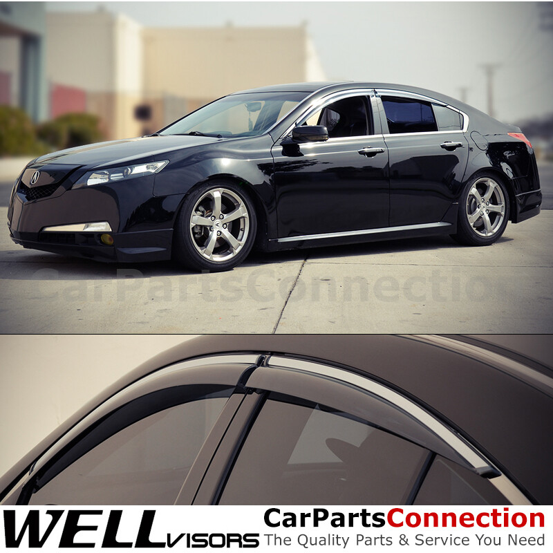 WellVisors Window Visors 09-14 For Acura TL Sedan Side Deflectors