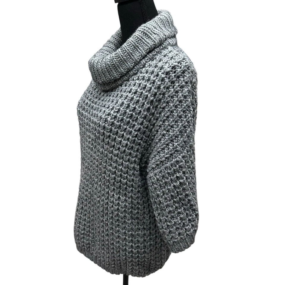 Много от Tracy Reese размер большой Anthropologie туника свитер коренастый трикотажа шерсти Bl - Изображение 3 из 4