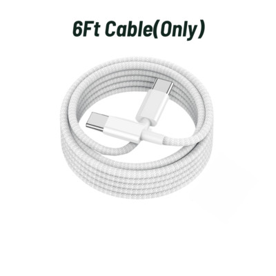 Dual USB-C Fast Charger PD 35W Power Block Type C Cable For iPhone 15 16 Pro Max