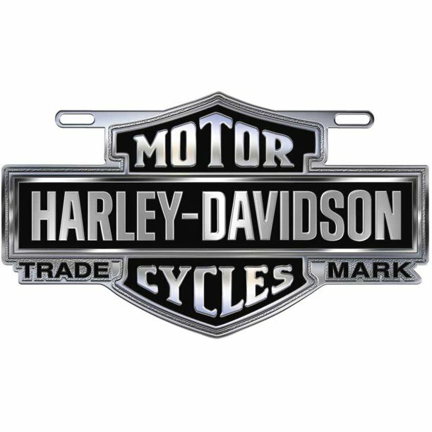 Harley Davidson Die Cast Chrome Bar & Shield Silhouette Die