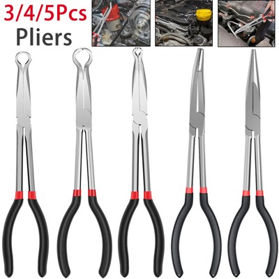 3/5Pcs Hose Gripper Plier Carbon Steel Spark Plug Removal Pliers Long Handle Car