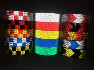 Reflektorband reflektierende Aufkleber Hi Vis Viz Sicherheit Warnung Reflektorband