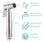 WC Duschkopf Set Silber Bidet Brause Set Mit Halterung – Edelstahl Handbrause & Schlauch Für WC Hygiene, 150cm, 1/2" Gewinde 150 Cm Bidet Schlauch - Foto 2