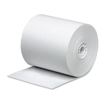 Business Source Bond Paper 2.25'' X 150 Ft 3 Pack White BSN31820