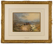 Thomas Miles Richardson Junior Watercolour Painting 1851 Returning Home Original