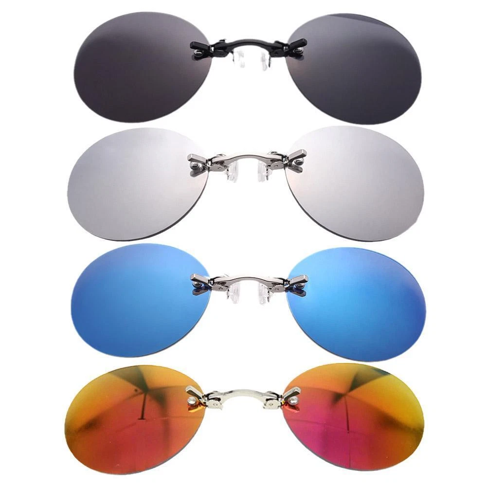 Clip Naso Occhiali da Sole Occhiali Rotondi Matrix Morpheus Senza Montatura Sole