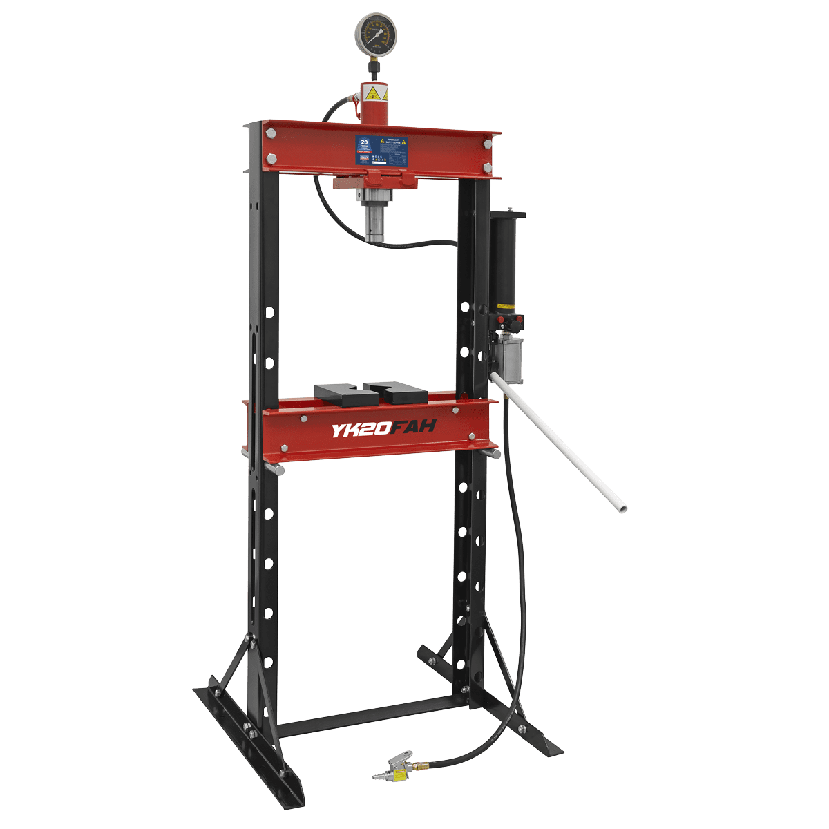 Sealey YK20FAH Air/Hydraulic Press 20tonne Floor Type