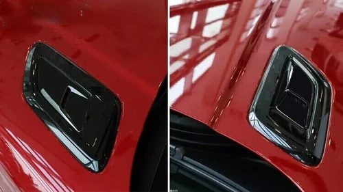 2X Cubierta de rejilla de aire de ventilación del capó delantero para Range Rover Sport 2018-2022 negro brillante - Imagen 5 de 6