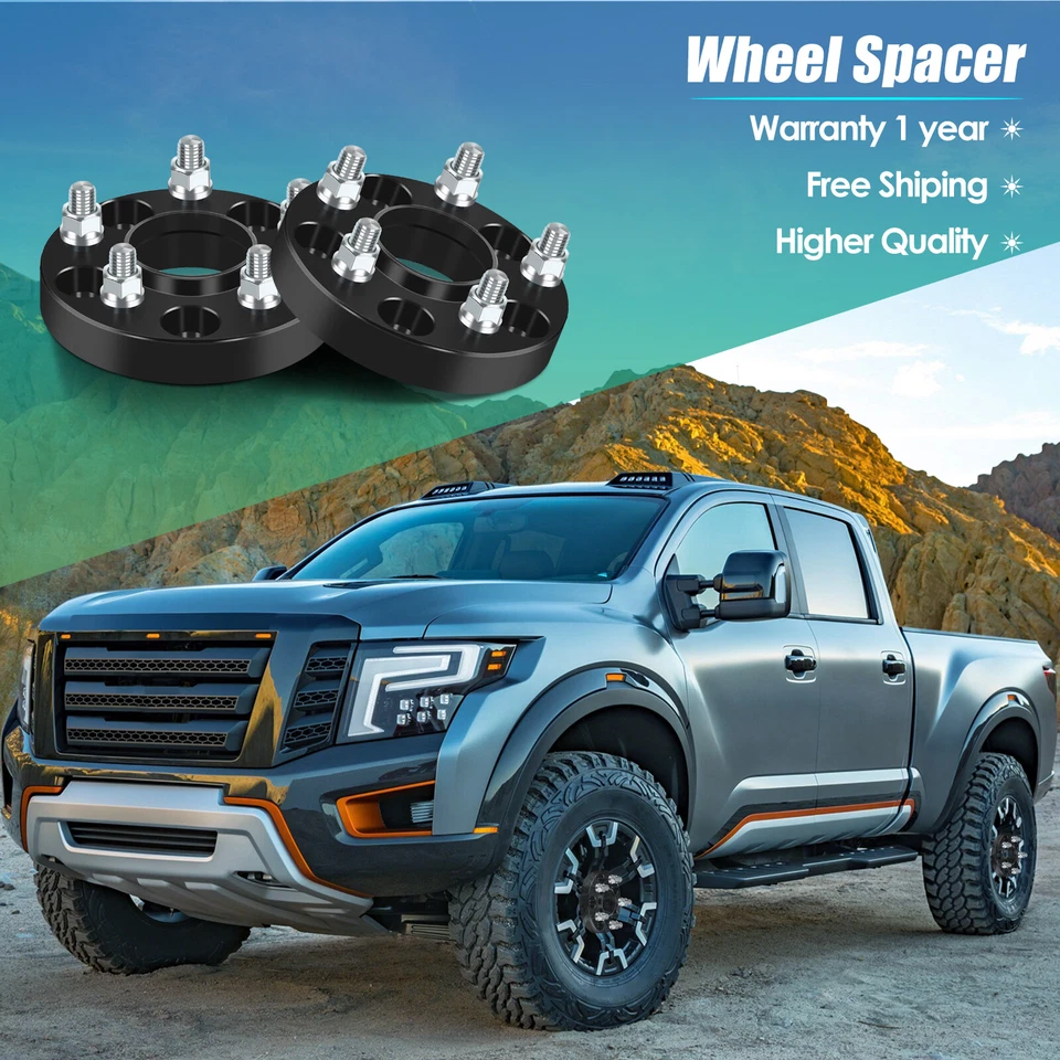 2PC 1" (25mm) Espaciadores de rueda centrados en el cubo 5x4.5 5x114.3 Para Hyundai Elantra Mazda 3 Foto 2 de 4