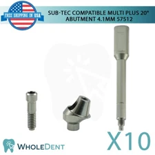 10X Bego® Compatible Angulated Multi Unit Abutment 20° Ø4.1mm Instrument Lab