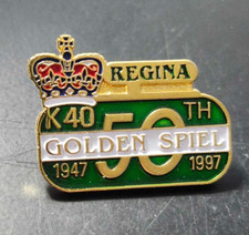 Curling Pin Regina Golden Spiel K 40  50th Anniversary Pin 1947-1997