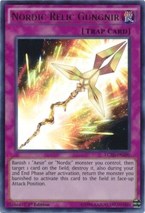 Nordic Relic Gungnir - LC5D-EN200 - Ultra Rare - 1st Edition x3 - Near Mint