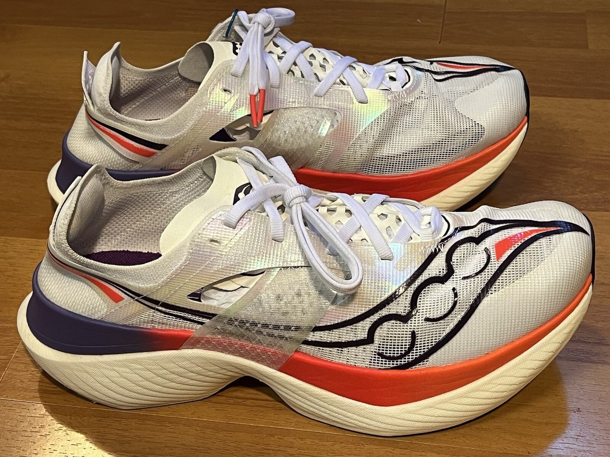 Saucony Endorphin Elite - White/ ViziRed (S20768-126) - 10.5