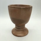 Frankoma Pottery Plainsman Brown Goblet Tumbler #26LC