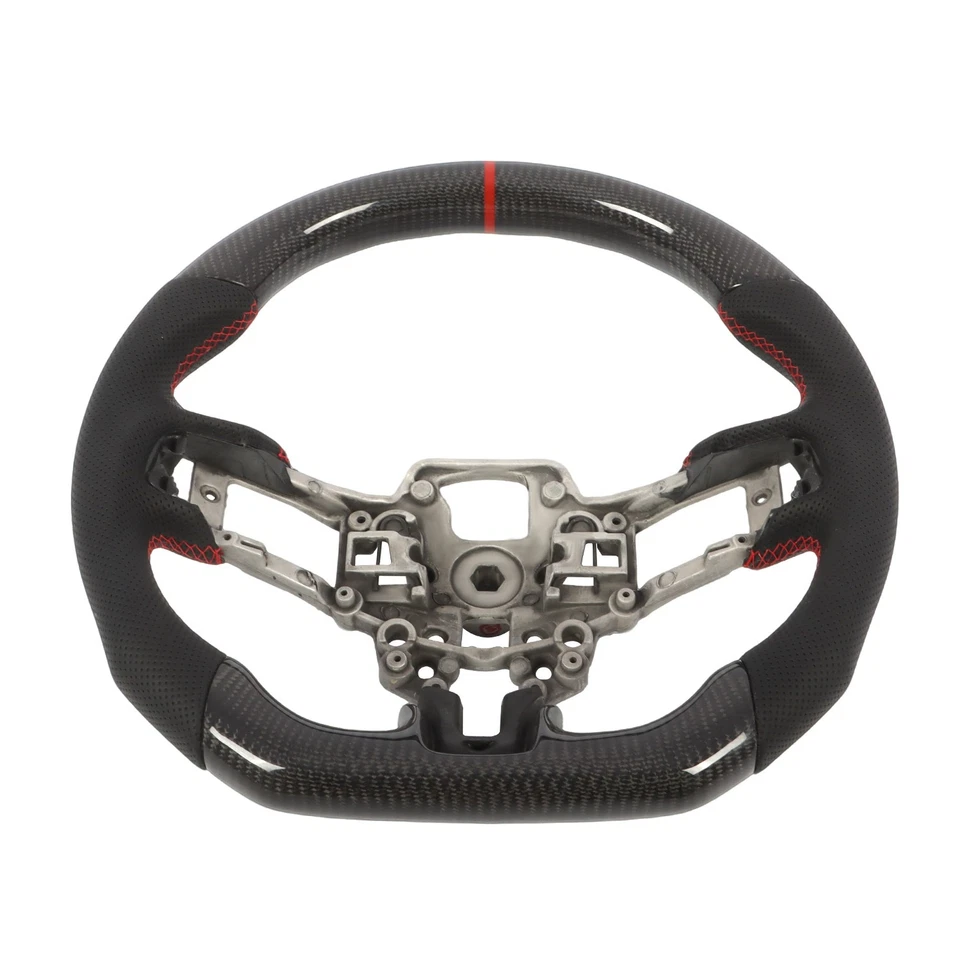 For Ford Mustang EcoBoost GT 2018 2019-2023 Real Carbon Fiber Steering Wheel - Image 2 of 4