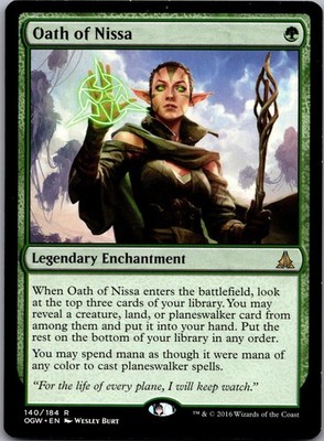 Oath of Nissa 140 Rare Oath of the Gatewatch Magic: The Gathering Lightly Played