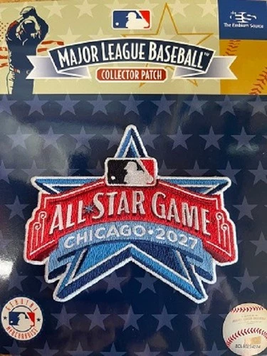 2027 MLB ASG ALL STAR GAME JERSEY PATCH CHICAGO CUBS WRIGLEY FIELD WORLD SERIES - Picture 1 of 1