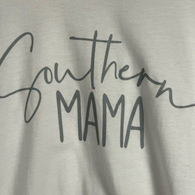 Bella Canvas 2XL Southern Mama White Graphic T Shirt Women Plus Size Cotton