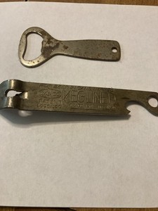 Vintage Jacob Ruppert Brewery Bottle/Can Openers. One Marked Keglined