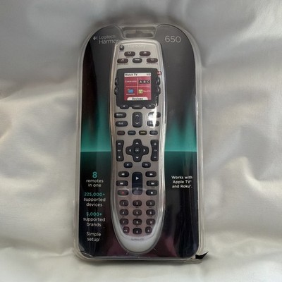 Logitech Harmony 650 Universal Color Screen Remote Silver New EZ Open