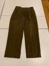 Polo Ralph Lauren Pants 34x30 Khaki Pleated Chino Classic Preppy Casual Vintage