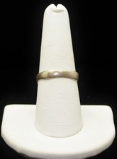 Sterling Silver Smooth Simple Band Ring SZ 8.0 FMF367