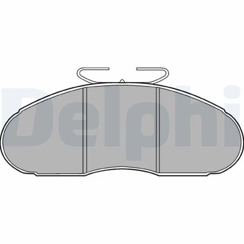 1x Kit de plaquettes de frein, frein à disque DELPHI LP828 convient pour OPEL - Photo 1/1