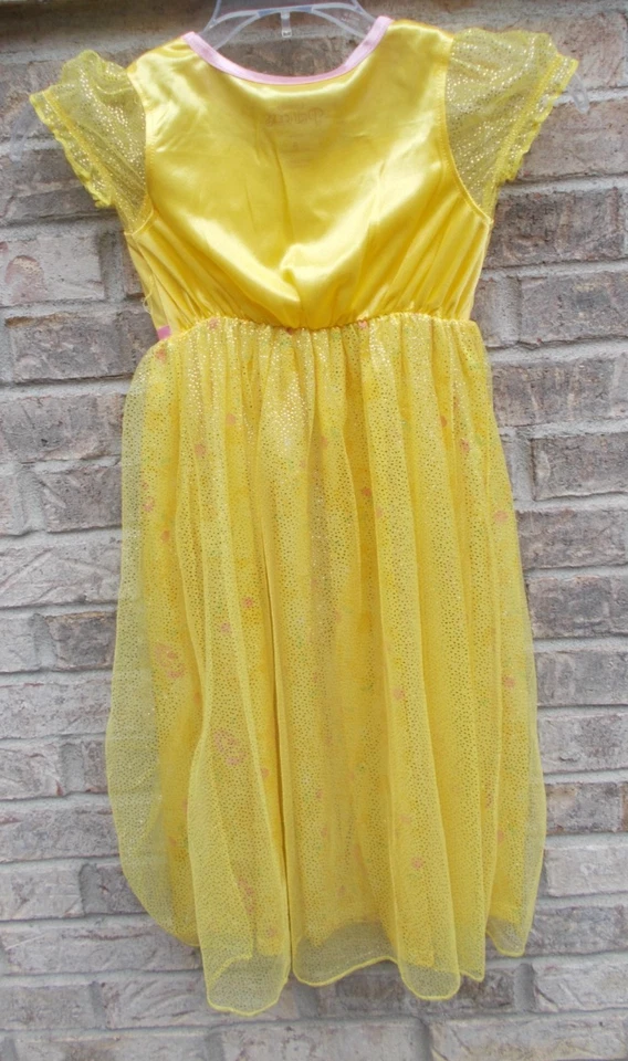 DISNEY принцев платье, желтый/золотой блестящий сети, девочки 6 + телефон с чехлом - Изображение 4 из 4
