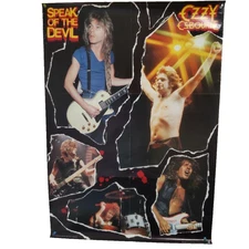Ozzy Osbourne Speak of the Devil Promo Poster Japan 1982 Randy Rhoads CBS Sony