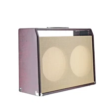 Twin Reverb Amp Cabinet Wine Red Tolex 2x12 with Wheat/Tweed Grille