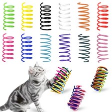 MOSYZEO 120 Pack Cat Spring Toys for Indoor Cats - 12 Colors Multicolor