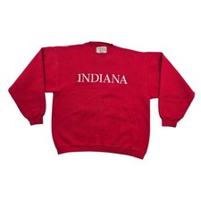 Vintage Galt Sand Indiana Red Crewneck Sweatshirt M Made In USA READ