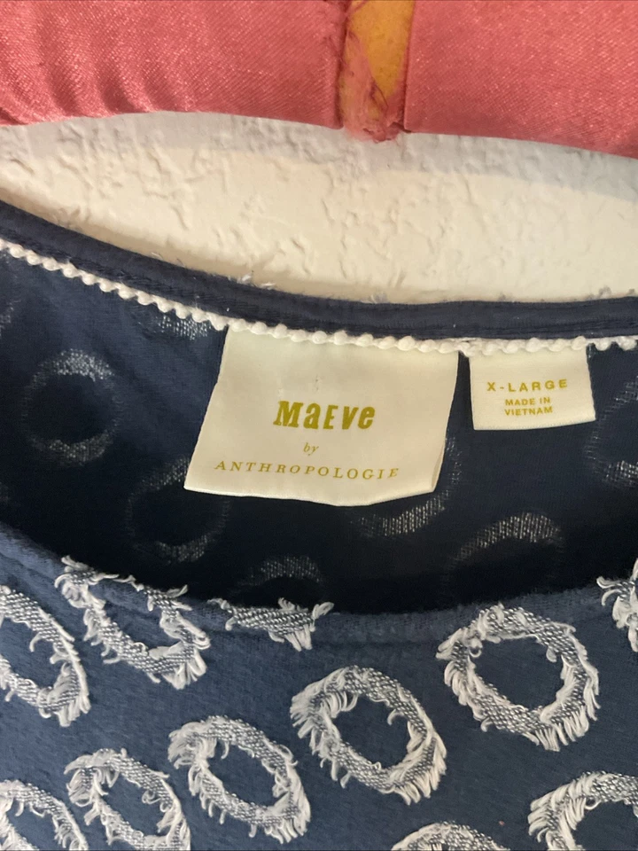 Vestido túnica con textura XL Anthropologie Maeve Lisanne Foto 2 de 4