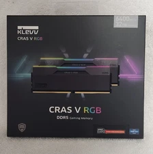NEW SEALED KLEVV CRAS V RGB DDR5 RAM 32GB (2x16GB) DIMM 6400MHz CL32 SK Hynix