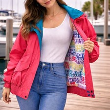 Vintage Women's Winter Jacket Southwest Streetwear Aztec Lined Coastal Medium
