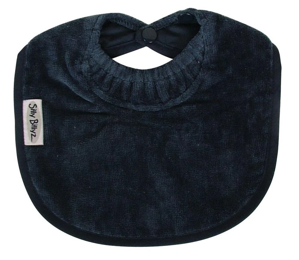 Silly Billyz Towel Baby's First Bib (Navy)